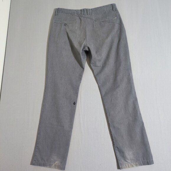 Volcom pants men's size 34 grey colour Frickin Modern Chino Pants style#A1131008 - Picture 3 of 15